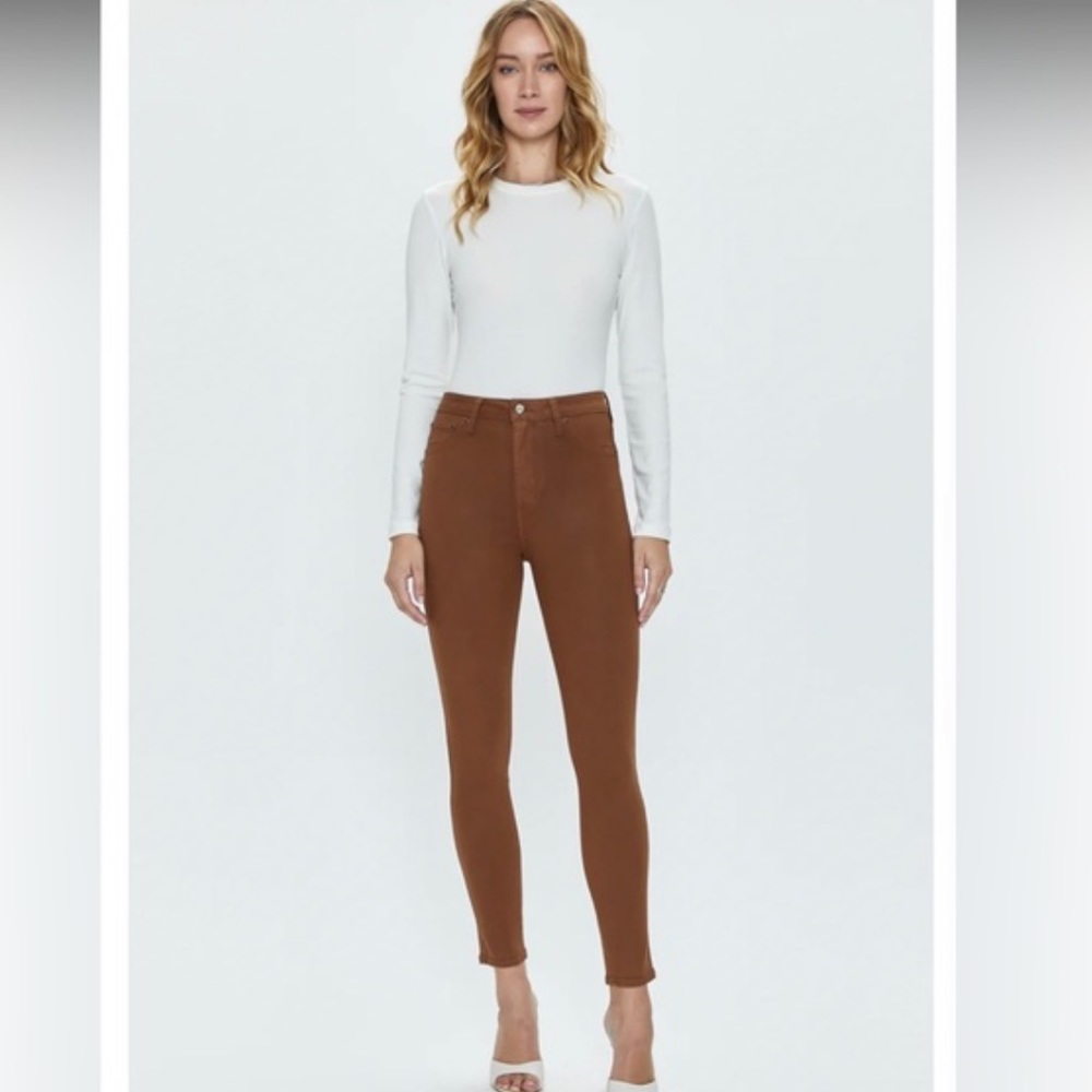 Pistola Aline Highrise Coated Skinny Jeans